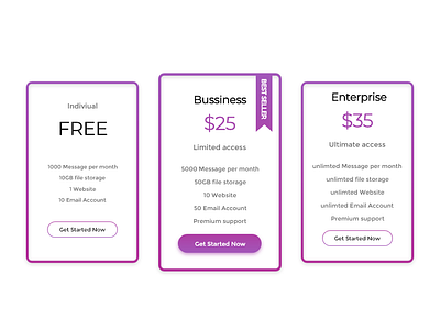 Pricing Table adobe xd daily ui 030 dailyui pricing table ui ux web