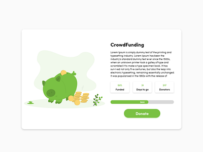 Crowd Funding daily ui 032 dailyui ux