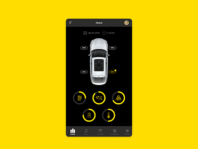 Car Interface car car app car interface daily ui 034 dailyui design ui ux