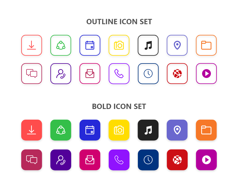 Icon Sets by SriVishnu on Dribbble