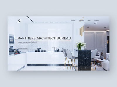 Partners Architect Bureau bureau clear design concept design typography ui ux web webdesig website