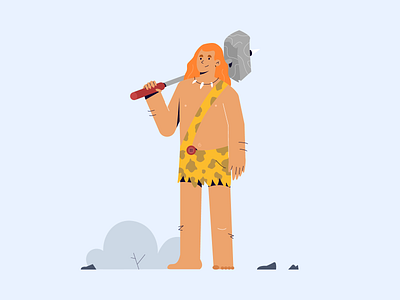 Barbarian Dude barbarian character character design digital art flat design illustration illustrator vector vector art