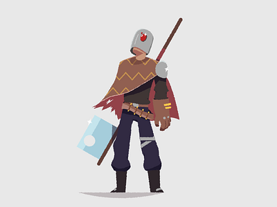 Bucket Head from wasteland character character design digital art digital illustration flat flat design illustration vector wasteland