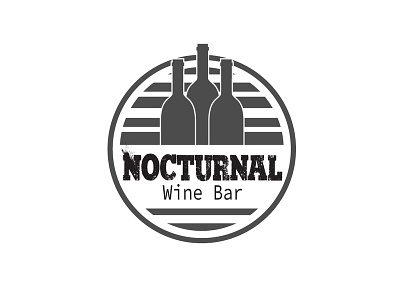 Nocturnal wine bar logo