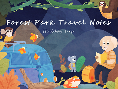 Holiday trip illustration 插图 设计