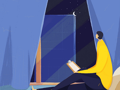 Observation and thinking design illustration vector 插图 设计