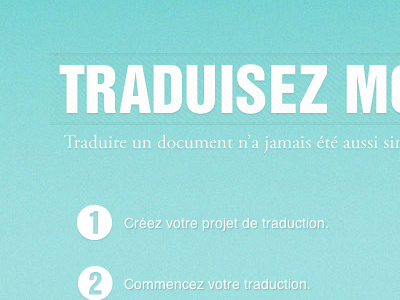 Traduisez Moi coming soon design pattern typography wendesign