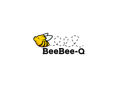 Beebee Q app branding design illustration logo minimal