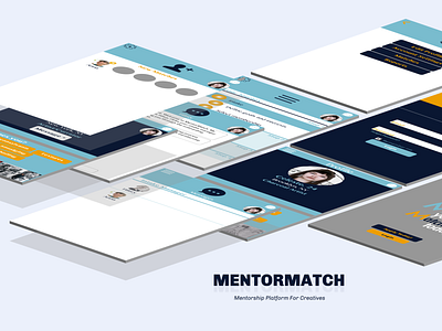 MentorMatch App branding design isometric design mobile app mobile app design ui ux