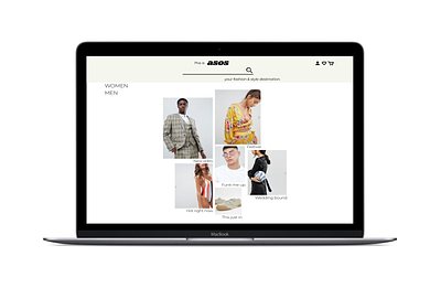 ASOS Web Redesign branding design isometric design mockup ui ux website