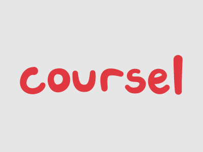Hand lettering gray lettering logo red type