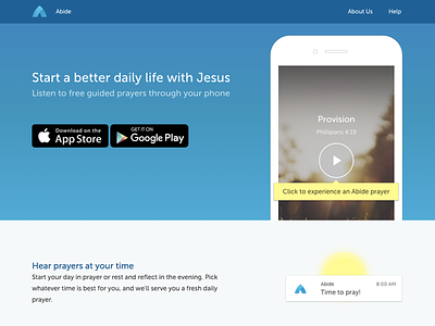Abide christian marketing mobile prayer web