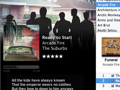 iTunes Redux album itunes music ui