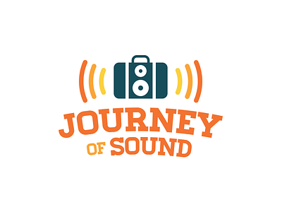 Journey Of Sound festival illustrator journey logo music roadtrip sound speaker vector