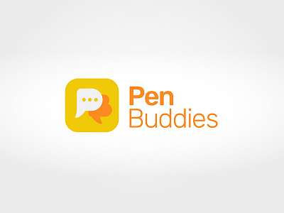 Pen Buddies Logo + App Icon app icons illustrator vector