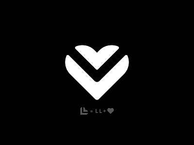 Land Of Love Logo black illustrator l l logo love white