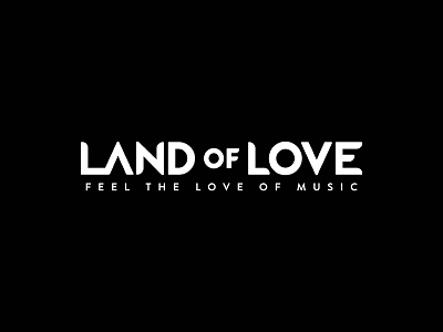 Land Of Love Custom type black custom illustrator l l logo love typo white