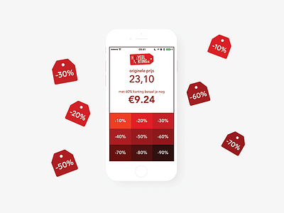 Hoeveelkorting App app discount dutch swift ui ux xcode