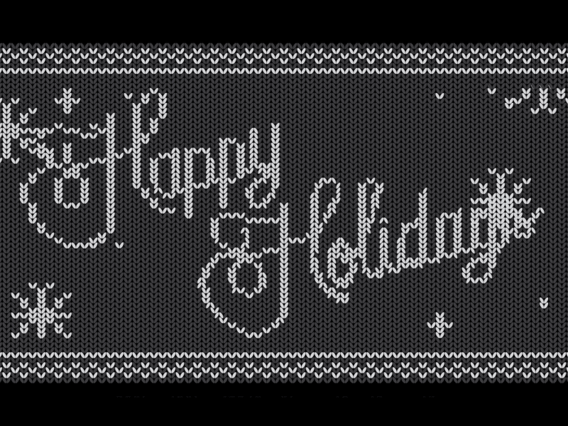 Happy Holidays! holidays illustrator season greetings vector warm winter wool