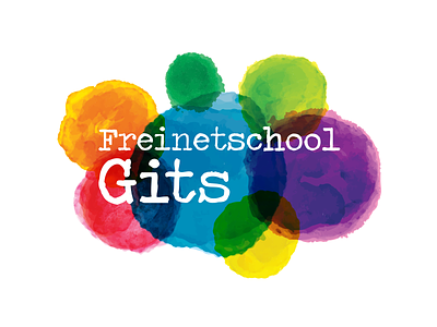 Freinetschool Gits illustrator logo onderwijs school