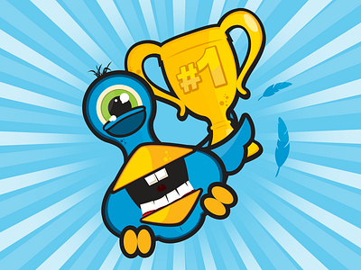 Mark bird character game illustrator win