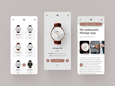 Watch Shop UI ui