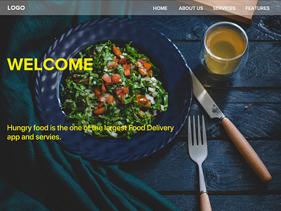 food app banner website. food app foodbanner ui website banner