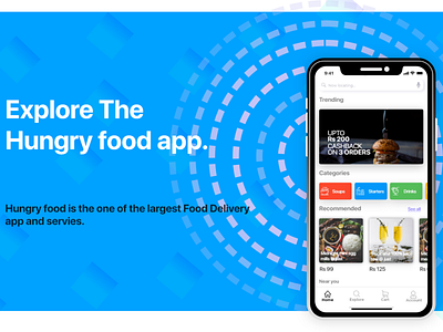 Food App IOS Home Screen