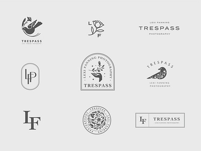 TRESPASS LOGO branding design doodle illustration logo vintage badge vintage logo