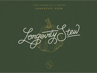 Longevity Stew Branding branding design illustration lettering logo