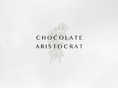 Chocolate Aristocrat Tea Packaging branding design minimalism package design typography