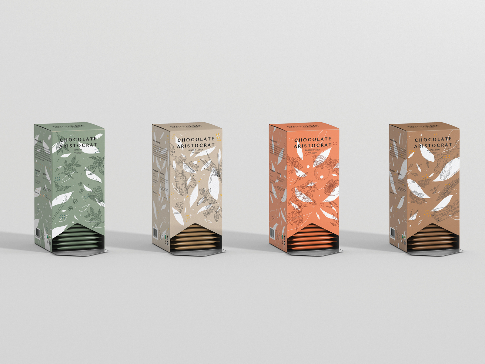 Chocolate Aristocrat Tea Packaging - Tea Box by Erqing on Dribbble