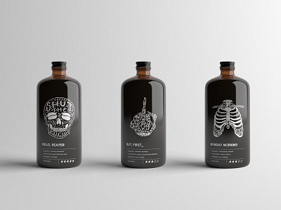 Shut The FuCup Cold Brew Coffee Packaging branding coffee illustration layout package design