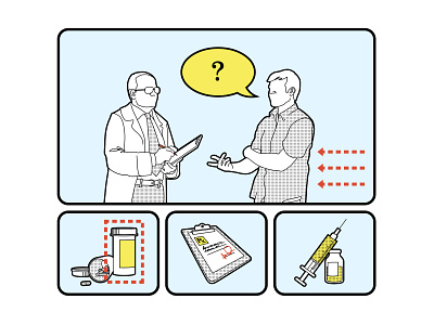 Health Style Frame doctor drugs illustrations infographic medicine