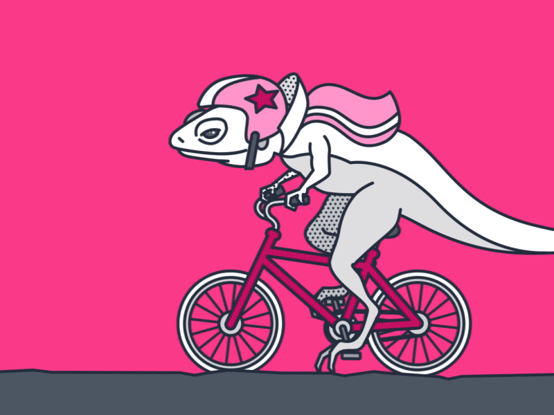 Hello Dribbble animation bicycle daredevil firstshot illustraion jumping lizard trick