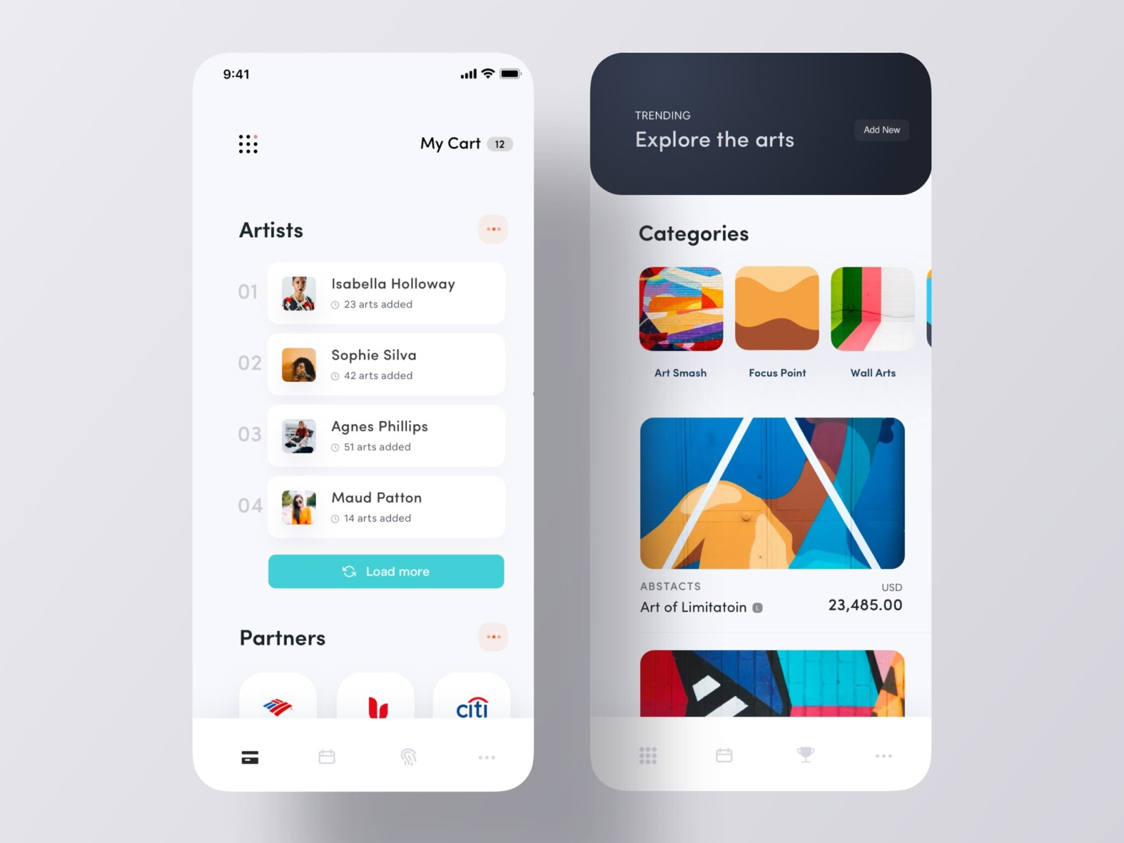 Art iOS App Design by Design Diverz on Dribbble