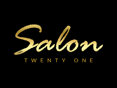 Salon Twenty One creative logos logo design logo design process salon logo text logo typography logo