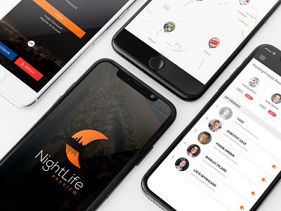 NightLife Preview App Design adobe xd app app design app designer ios app iphone app mobile app design photosop cs6 ui design ui designer ux design