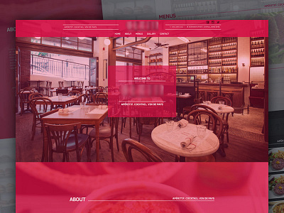 Restaurant landing page