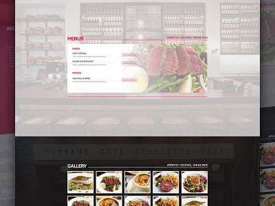 Restaurant landing page 2 clean design landing page menu restaurant ui webpage