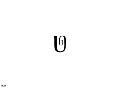 Monogram UUU branding logo monogram typography vector