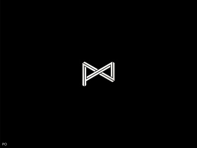 Monogram PO branding logo monogram typography vector