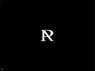 Monogram AR branding logo monogram typography vector