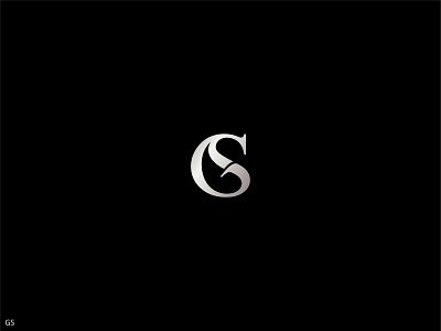Monogram GS branding logo monogram typography vector