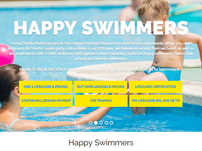 HappySwimmers - a Mobiteam project we are proud of branding design themes ui uiux ux ux design web web design agency wordpress design wordpress development