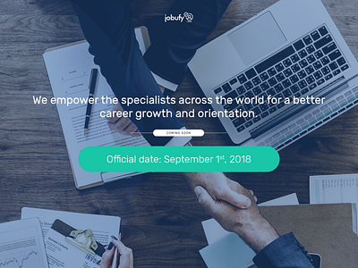Page for Jobufy - design and development by Mobiteam branding uiux ux ux design web design agency wordpress design wordpress development