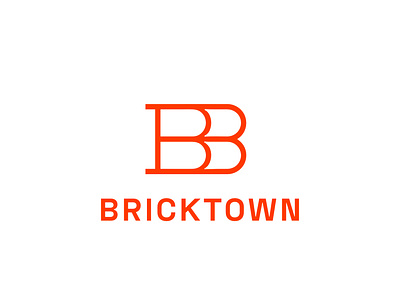 Bricktown Books brand identity branding design icon logo negative space typography vector
