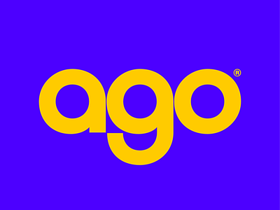 Ago Logo branding design flat icon logo typography vector