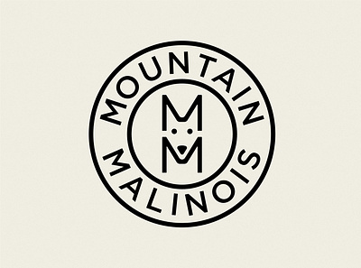 Mountain Malinois Logo brand identity branding design dog dog logo icon logo vector