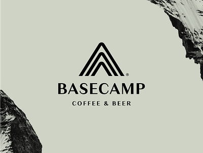 Basecamp Coffee brand identity branding design logo typography vector